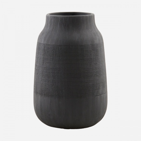 Vase Groove - Noir