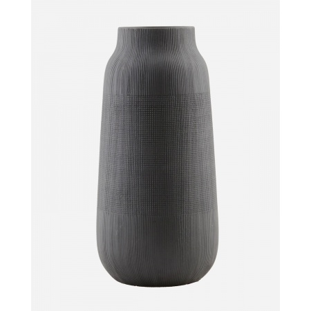 Vase, Groove noir H 35cm
